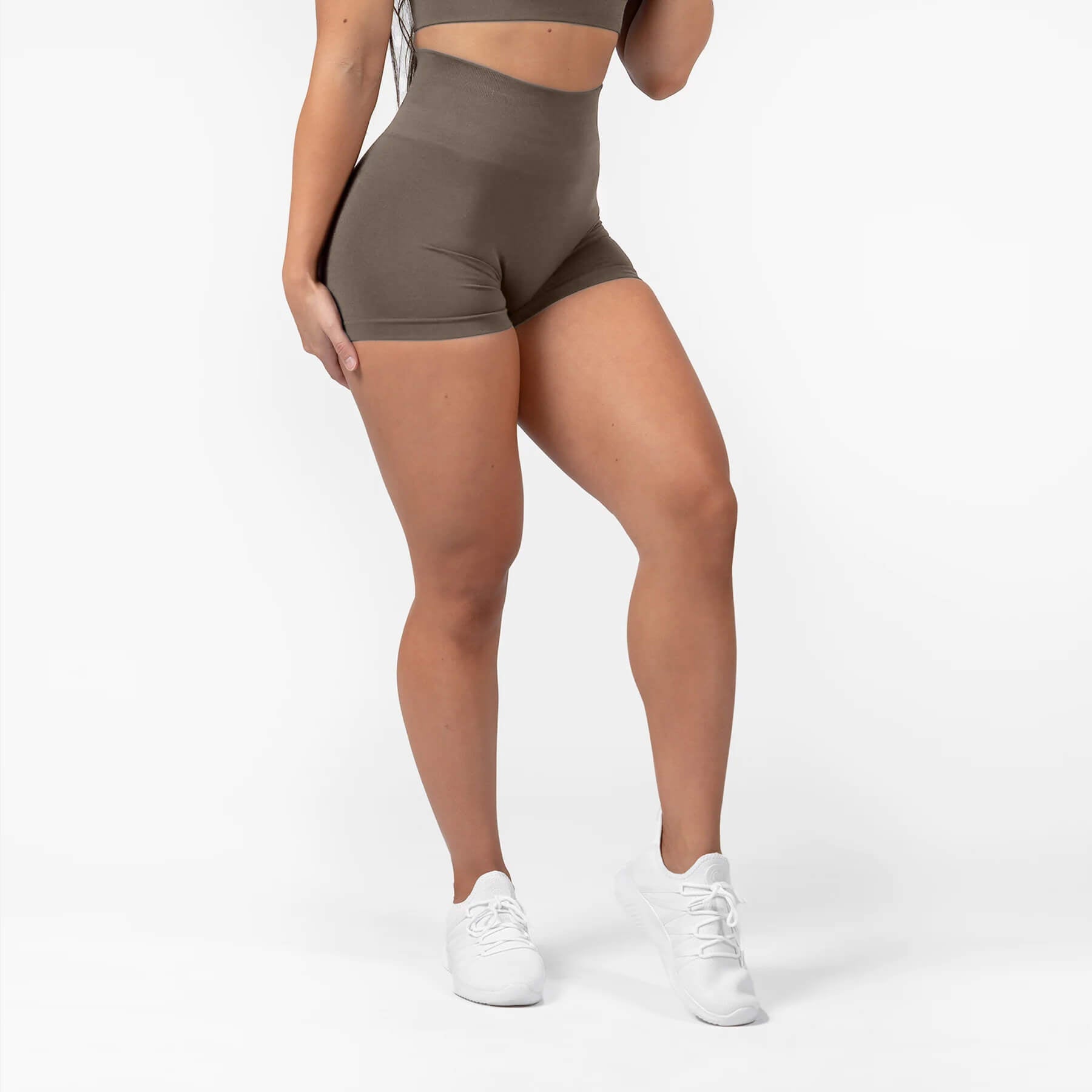 legacy shorts deep taupe front