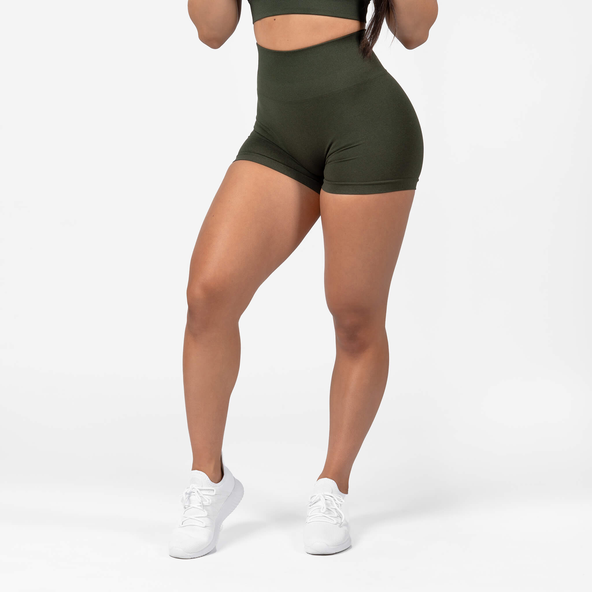 legacy shorts green front